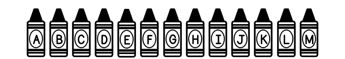 ABCD_Ref_Crayon_Shape1 Font UPPERCASE
