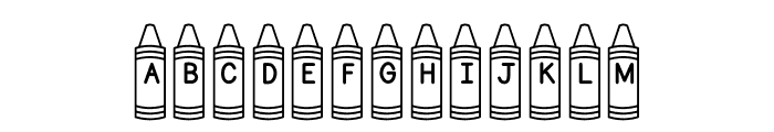 ABCD_Ref_Crayon_Shape2 Font UPPERCASE