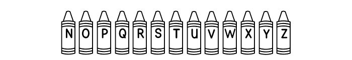ABCD_Ref_Crayon_Shape2 Font UPPERCASE