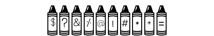 ABCD_Ref_Crayon_Shape4 Font OTHER CHARS