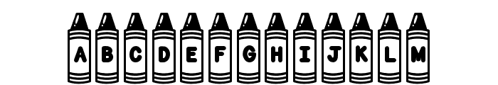 ABCD_Ref_Crayon_Shape4 Font UPPERCASE