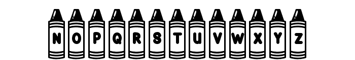 ABCD_Ref_Crayon_Shape4 Font UPPERCASE