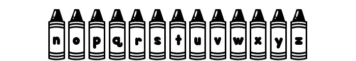 ABCD_Ref_Crayon_Shape4 Font LOWERCASE