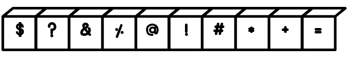 ABCD_Ref_Cubes Font OTHER CHARS