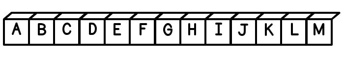 ABCD_Ref_Cubes Font UPPERCASE