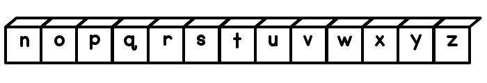 ABCD_Ref_Cubes Font LOWERCASE