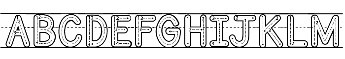 ABCD_Ref_Dotted_Arrows_Lined Font UPPERCASE