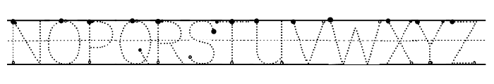 ABCD_Ref_Dotted_Beginning1 Font UPPERCASE
