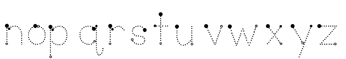ABCD_Ref_Dotted_Beginning2 Font LOWERCASE