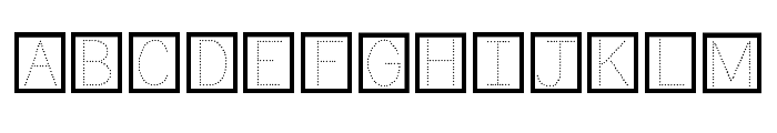 ABCD_Ref_Dotted_LetterBox1 Font UPPERCASE