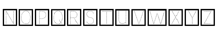 ABCD_Ref_Dotted_LetterBox1 Font UPPERCASE