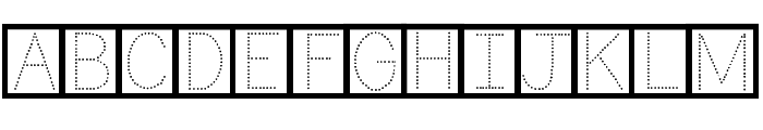 ABCD_Ref_Dotted_LetterBox2 Font UPPERCASE