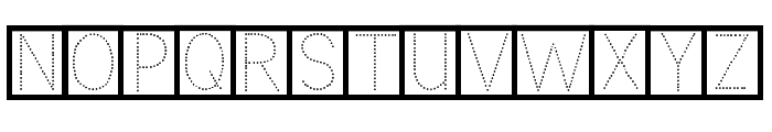 ABCD_Ref_Dotted_LetterBox2 Font UPPERCASE