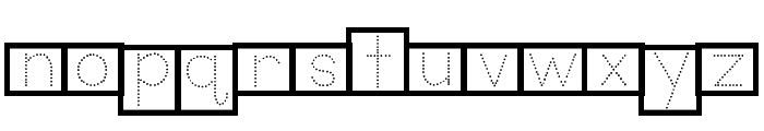 ABCD_Ref_Dotted_LetterBox2 Font LOWERCASE