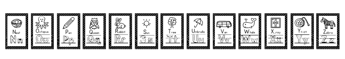 ABCD_Ref_FlashCards_polka_dot Font LOWERCASE