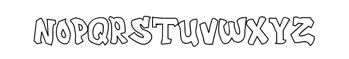 ABCD_Ref_Graffiti_Outlined Font UPPERCASE
