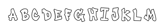 ABCD_Ref_Graffiti_Outlined_Sp Font UPPERCASE
