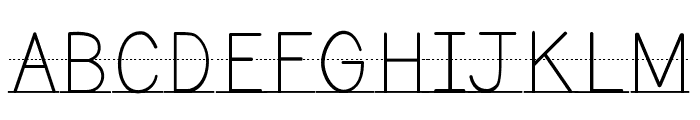 ABCD_Ref_Lined1 Font UPPERCASE