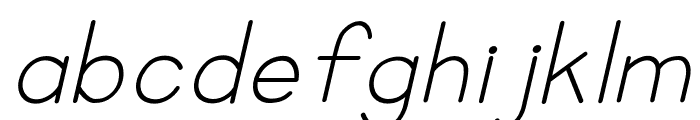 ABCD_Ref_Regular_Italic Font LOWERCASE