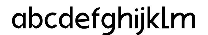 ABESIF Thin Font LOWERCASE