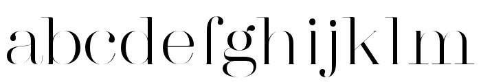 ABSerif-Thin Font LOWERCASE