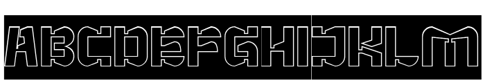 ACTION MOVIE-Hollow-Inverse Font UPPERCASE