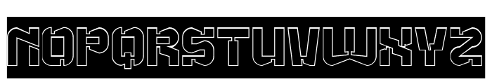 ACTION MOVIE-Hollow-Inverse Font UPPERCASE