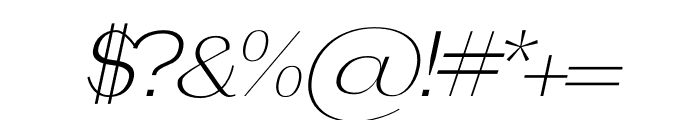 ADELINE ITALIC Font OTHER CHARS