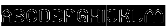 ADVENTURER-Hollow-Inverse Font UPPERCASE