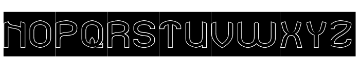 ADVENTURER-Hollow-Inverse Font UPPERCASE
