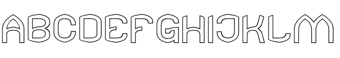 ADVENTURER-Hollow Font UPPERCASE