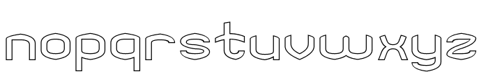 ADVENTURER-Hollow Font LOWERCASE