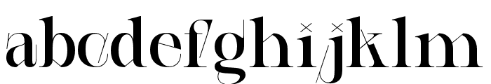 AEROBICGEOMETRIC-Regular Font LOWERCASE
