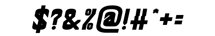 AEROPLANE Bold Italic Font OTHER CHARS