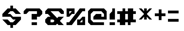 AEROXIS Regular Font OTHER CHARS
