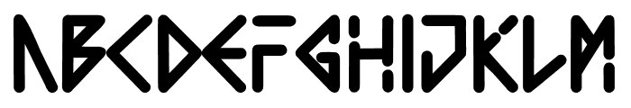 ALGORITMA Font UPPERCASE