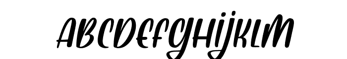 ALINOCA-italic Font LOWERCASE