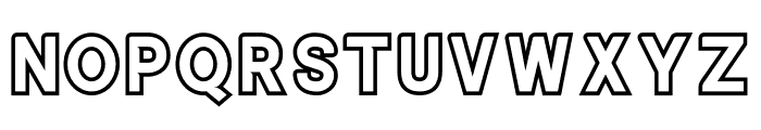 ALISEO Outline-Two Font LOWERCASE