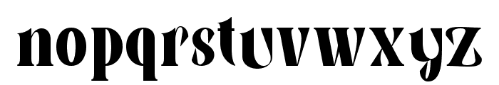 ALLETHA Black Font LOWERCASE