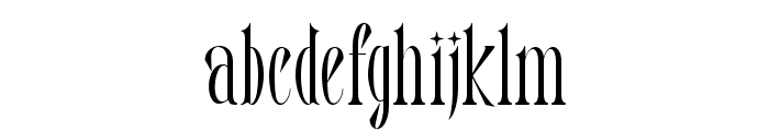 ALLETHA Extra Light Font LOWERCASE