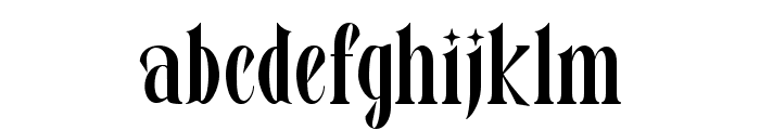 ALLETHA Medium Font LOWERCASE