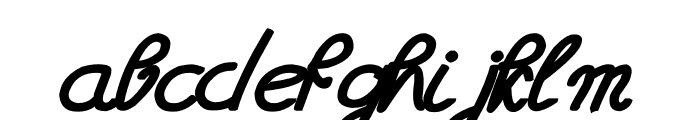 ALLGER Bold Italic Font LOWERCASE