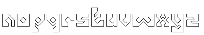 ALPHA SENSE-Hollow Font LOWERCASE