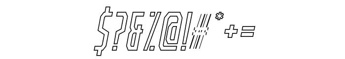 AM SLIM OUTLINE Italic Font OTHER CHARS