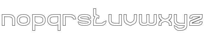 AMAZING STRUCTURE-Hollow Font LOWERCASE
