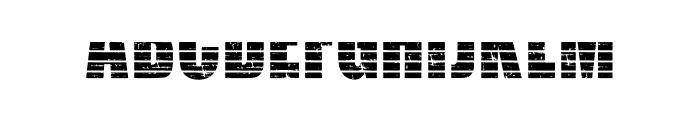 AMERICAN GRUNGE LOW STRIPES Font UPPERCASE