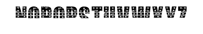 AMERICAN GRUNGE UP STARS Font UPPERCASE