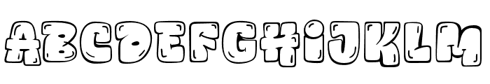 AMEXHUICK-OutlineLight Font LOWERCASE