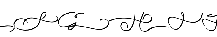 AMLMonogram Calligraphy 01 Font UPPERCASE