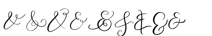 AMPERSAND Font LOWERCASE